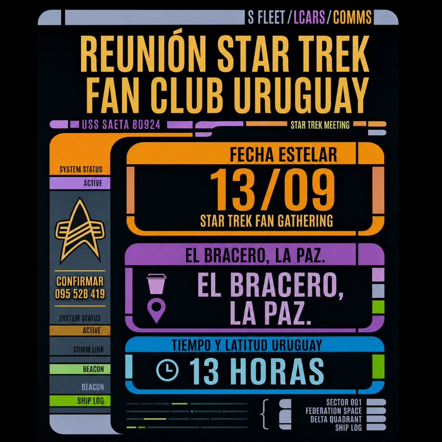 Reunión Star Trek Fan Club Uruguay